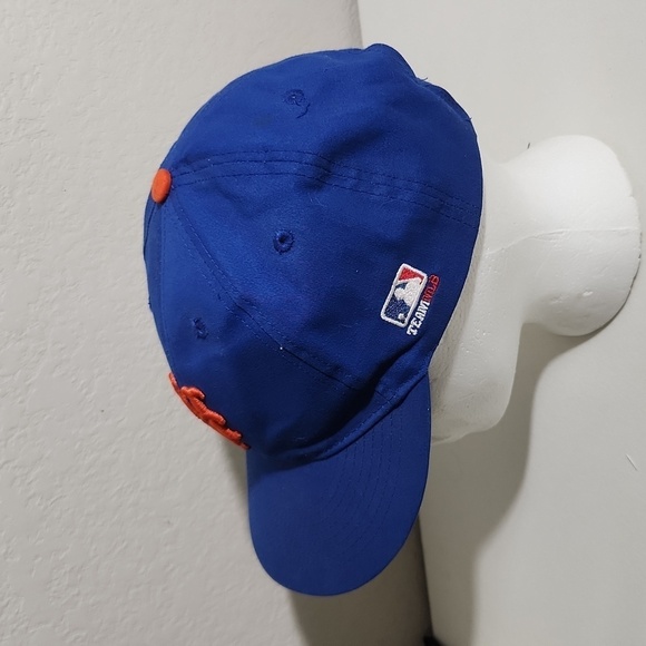 MLB OC Sports New York NY Yankees Youth Hat Blue and Orange Adjustable Cap - Picture 5 of 14